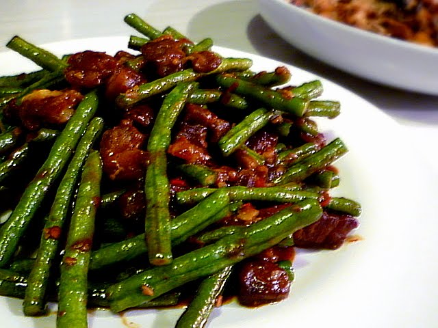 Thai Red Long Beans with Ground Pork